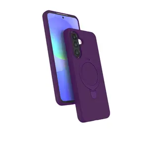 Samsung Galaxy A56 Regal Magsafe Standlı Kapak - Derin Mor