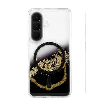 Onegif Samsung Galaxy A56 Lotus Simli Magsafe Kapak - Siyah