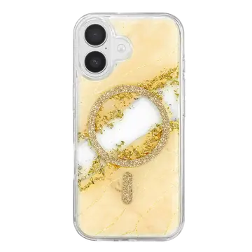 Onegif  İphone 17 Lotus Simli Magsafe Kapak - Gümüş