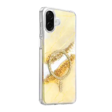 Onegif Samsung Galaxy A07 4g Lotus Simli Magsafe Kapak - Gümüş