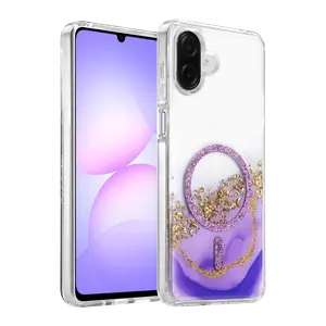 Onegif Samsung Galaxy A07 4g Lotus Simli Magsafe Kapak - Mor