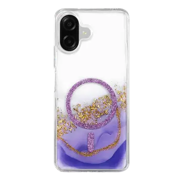 Onegif Samsung Galaxy A07 4g Lotus Simli Magsafe Kapak - Mor