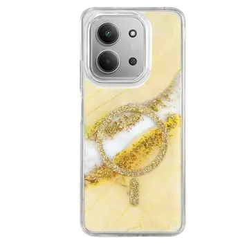 Onegif Xiaomi Redmi 15c 4g Lotus Simli Magsafe Kapak - Gümüş