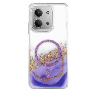 Onegif Xiaomi Redmi 15c 4g Lotus Simli Magsafe Kapak - Mor