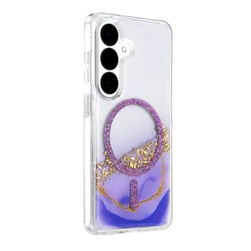 Onegif Samsung Galaxy S26 Lotus Simli Magsafe Kapak - Mor