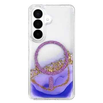 Onegif Samsung Galaxy S26 Lotus Simli Magsafe Kapak - Mor