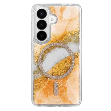 Onegif Samsung Galaxy S26 Lotus Simli Magsafe Kapak - Turuncu