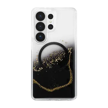 Onegif Samsung Galaxy S26 Ultra Lotus Simli Magsafe Kapak - Siyah