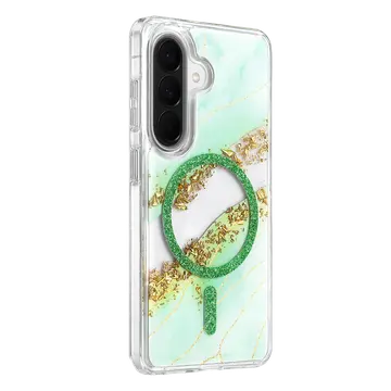Onegif Samsung Galaxy A37 5g Lotus Simli Magsafe Kapak - Yeşil
