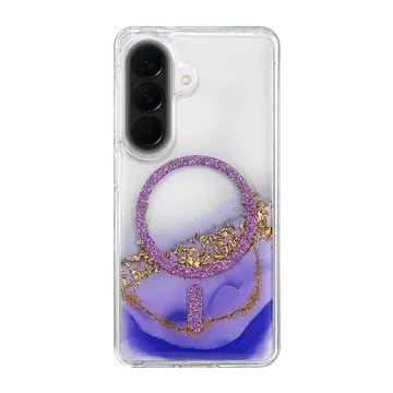 Onegif Samsung Galaxy A57 5g Lotus Simli Magsafe Kapak - Mor