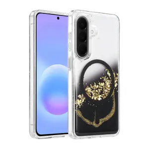 Onegif Samsung Galaxy A57 5g Lotus Simli Magsafe Kapak - Siyah