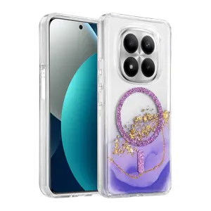 Onegif Xiaomi Redmi Note 15 Pro 4g Lotus Simli Magsafe Kapak - Mor