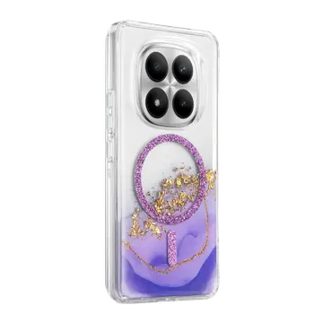 Onegif Xiaomi Redmi Note 15 Pro 4g Lotus Simli Magsafe Kapak - Mor