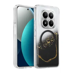 Onegif Xiaomi Redmi Note 15 Pro 4g Lotus Simli Magsafe Kapak - Siyah
