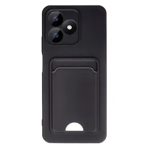 Realme Note 50 4g Kılıf Kelvin Kartvizitli Silikon - Siyah