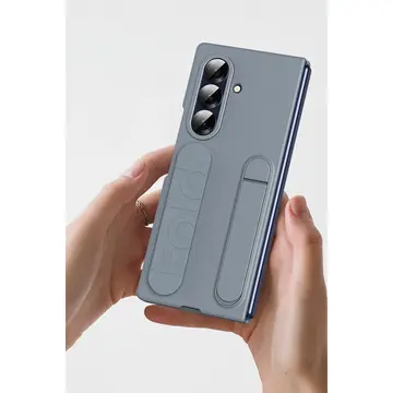 Samsung Galaxy Z Fold 7 Kılıf Costa Standlı Kapak - Gri