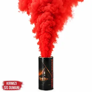 Kırmızı Renk Sis Bombası Kırmızı Duman 1 Adet