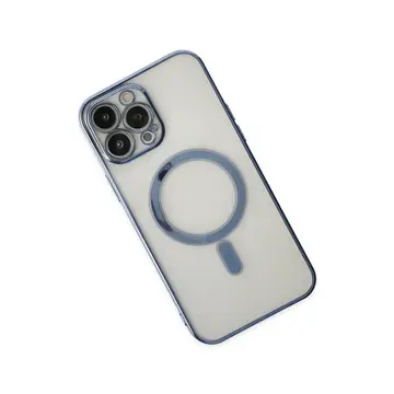 İphone 14 Pro Kılıf Magneticsafe Lazer Silikon - Sierra Blue