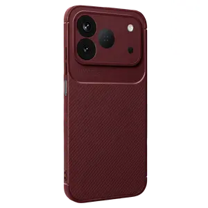 Tecno Spark 50 4g Auto Focus Karbon Kapak - Bordo