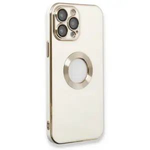 İphone 13 Pro Max Kılıf Store Silikon - Beyaz