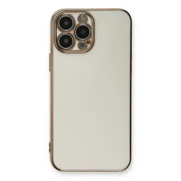 İphone 13 Pro Max Kılıf Volet Silikon - Beyaz