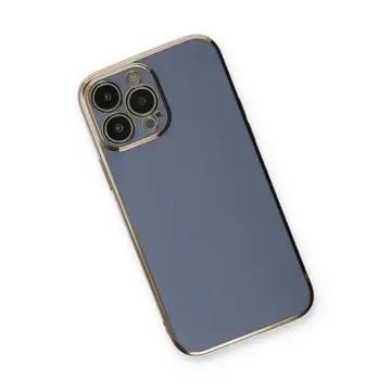 İphone 13 Pro Max Kılıf Volet Silikon - Mavi