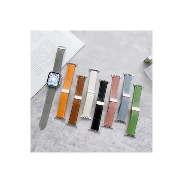 Watch 42mm Kr414 Daks Deri Kordon - Koyu Yeşil