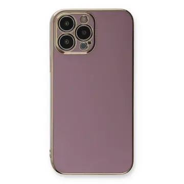 İphone 13 Pro Max Kılıf Volet Silikon - Mor