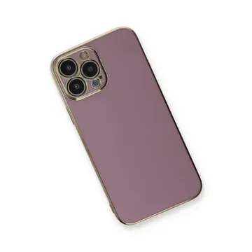 İphone 13 Pro Max Kılıf Volet Silikon - Mor
