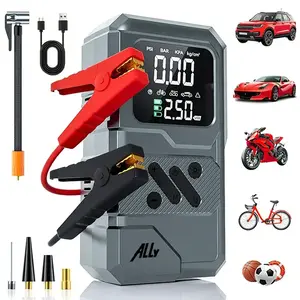 Ally ST-9654 Taşınabilir Göstergeli Araç Lastik Şişirme Ve Starter Akü Takviye Seti