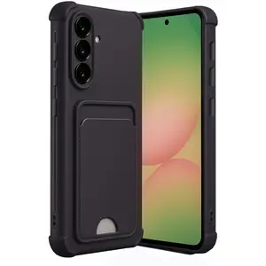 Samsung Galaxy A36 Kılıf Kelvin Kartvizitli Silikon - Siyah