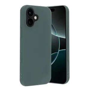 İphone 17 Nano İçi Kadife Silikon - Koyu Yeşil