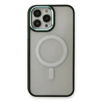 İphone 14 Pro Kılıf Room Magneticsafe Silikon - Köknar Yeşili
