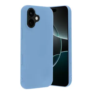 İphone 17 Nano İçi Kadife Silikon - Mavi