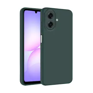 Samsung Galaxy A07 4g First Silikon - Koyu Yeşil