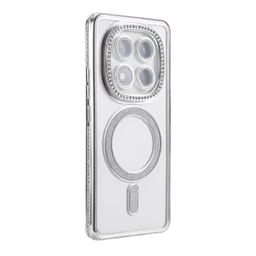 Xiaomi Redmi Note 15 Pro 5g Joke Simli Magneticsafe Kılıf - Gümüş