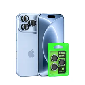 İphone 18 Pro Raze Metal Kamera Lens - Açık Mavi
