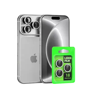İphone 18 Pro Raze Metal Kamera Lens - Gümüş