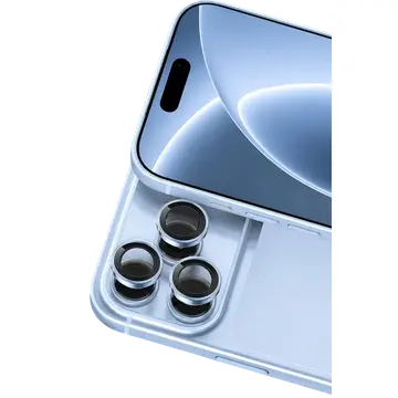 İphone 18 Pro Max Raze Metal Kamera Lens - Açık Mavi