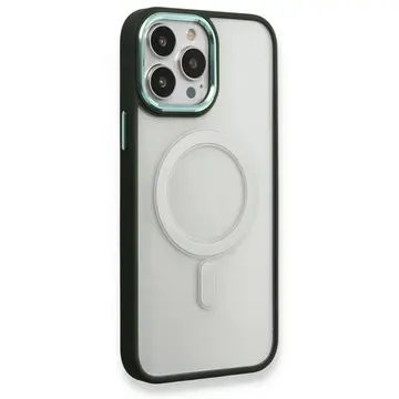 İphone 14 Pro Max Kılıf Room Magneticsafe Silikon - Köknar Yeşili