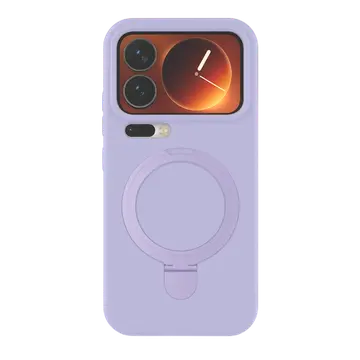 Xiaomi Mi 17 Pro Max Regal Magsafe Standlı Kapak - Lila