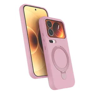 Xiaomi Mi 17 Pro Regal Magsafe Standlı Kapak - Açık Pembe