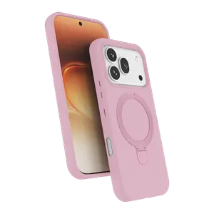 Huawei Honor 600 Regal Magsafe Standlı Kapak - Açık Pembe