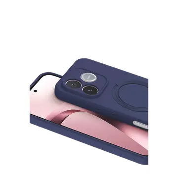 Huawei Honor 600 Lite Regal Magsafe Standlı Kapak - Lacivert