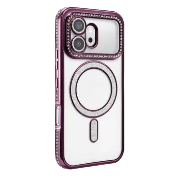 Huawei Honor 600 Joke Simli Magneticsafe Kılıf - Derin Mor