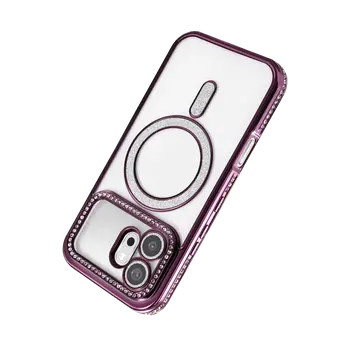 Huawei Honor 600 Joke Simli Magneticsafe Kılıf - Derin Mor