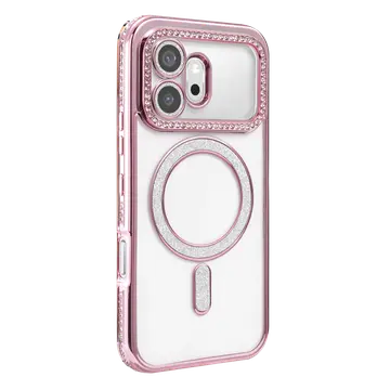 Huawei Honor 600 Joke Simli Magneticsafe Kılıf - Pembe