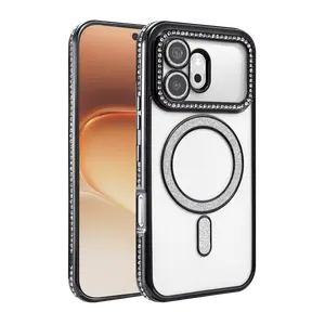 Huawei Honor 600 Joke Simli Magneticsafe Kılıf - Siyah