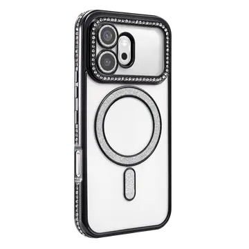 Huawei Honor 600 Joke Simli Magneticsafe Kılıf - Siyah