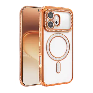 Huawei Honor 600 Joke Simli Magneticsafe Kılıf - Turuncu
